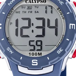 Calypso Damen Herren Armbanduhr K5801/5 Digital Kunststoff dunkelblau UK5801/5