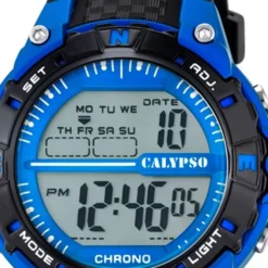 Calypso Damen Herren-Armbanduhr Dame/Boy digital Quarz PU schwarz UK5684/5