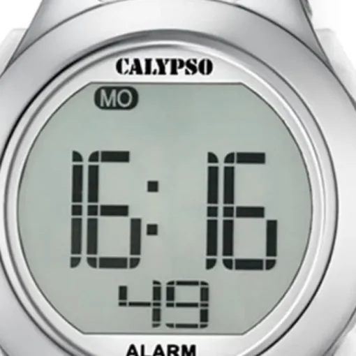 Calypso Damen-Armbanduhr Dame/Boy digital Quarz PU weiß UK5677/1