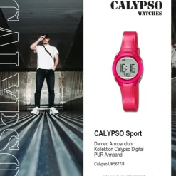 Calypso Damen-Armbanduhr Dame/Boy digital Quarz PU pink UK5677/4