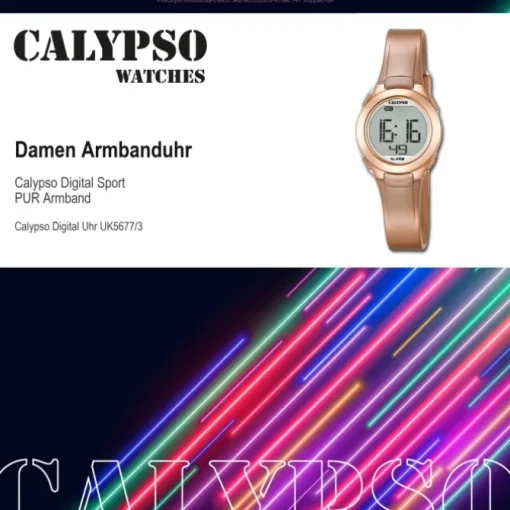Calypso Damen-Armbanduhr Dame/Boy digital Quarz PU roségold UK5677/3