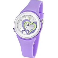 CALYPSO Damen-Armbanduhr Fashion analog Quarz-Uhr PU flieder UK5576/4
