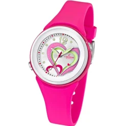 CALYPSO Damen-Armbanduhr Fashion analog Quarz-Uhr PU pink UK5576/5