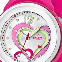 CALYPSO Damen-Armbanduhr Fashion analog Quarz-Uhr PU pink UK5576/5