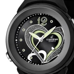 CALYPSO Damen-Armbanduhr Fashion analog Quarz-Uhr PU schwarz UK5576/6