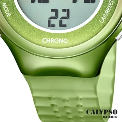Calypso Damenuhr Kautschuk olivgrün braun Calypso Digital Armbanduhr UK5841/4