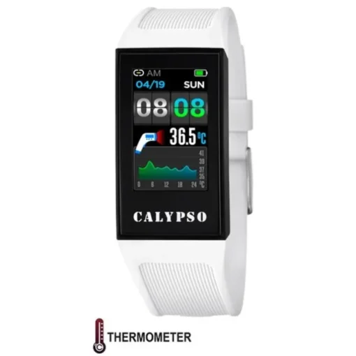 Calypso Fitness Tracker Smartime K8501-1 Smartwatch weiß, hellblau TCK8501-1 TCK8500-1