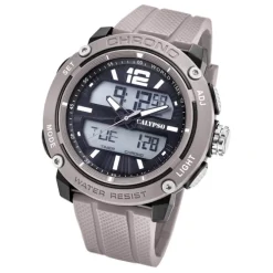 Calypso Herren Armbanduhr K5796/1 Analog-Digital Kunststoff grau UK5796/1