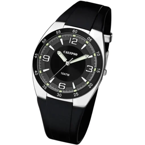 Calypso Herren Armbanduhr Street Style K5753/3 Quarz-Uhr PU schwarz UK5753/3