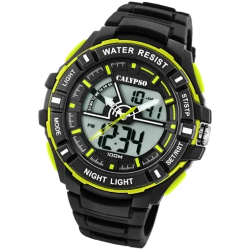 Calypso Herren Armbanduhr Street Style K5769/4 Quarz-Uhr PU schwarz UK5769/4