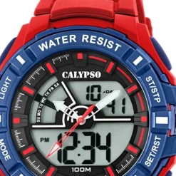 Calypso Herren Armbanduhr Street Style K5769/3 Quarz-Uhr PU rot UK5769/3