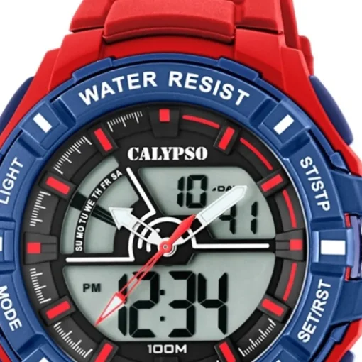 Calypso Herren Armbanduhr Street Style K5769/3 Quarz-Uhr PU rot UK5769/3