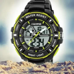 Calypso Herren Armbanduhr Street Style K5769/4 Quarz-Uhr PU schwarz UK5769/4