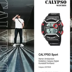 Calypso Herren Armbanduhr Xtreme K5764/6 Quarz-Uhr PU schwarz UK5764/6