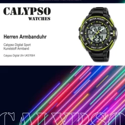 Calypso Herren Armbanduhr Street Style K5769/4 Quarz-Uhr PU schwarz UK5769/4