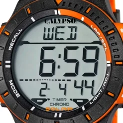 Calypso Herren Funktionsuhr orange-schwarz Uhren Kollektion UK5607/1