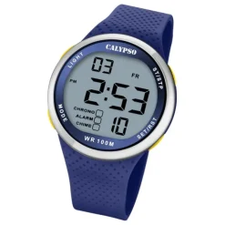 Calypso Herren Jugend Armbanduhr Sport K5785/3 Digital Kunststoff blau UK5785/3