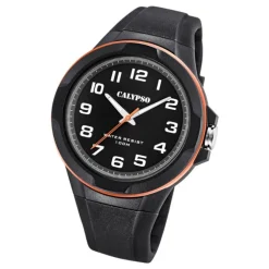 Calypso Herren Jugend Armbanduhr K5781/6 Analog Kunststoff schwarz UK5781/6