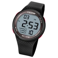 Calypso Herren Jugend Armbanduhr Sport K5785/4 Digital Kunststoff schwarz UK5785/4