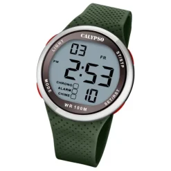 Calypso Herren Jugend Armbanduhr K5785/5 Digital Kunststoff grün UK5785/5
