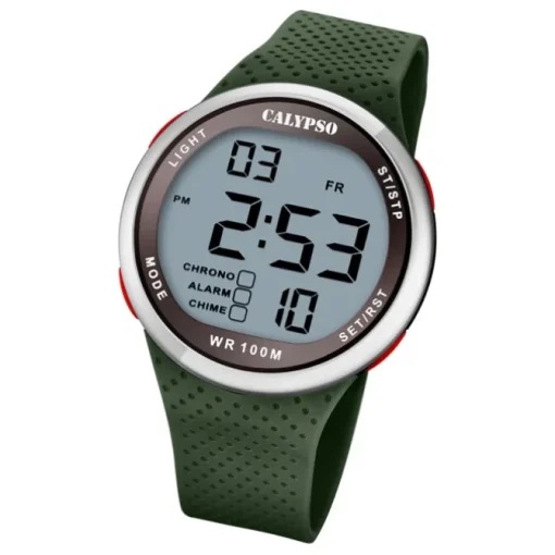 Calypso Herren Jugend Armbanduhr K5785/5 Digital Kunststoff grün UK5785/5