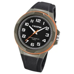 Calypso Herren Jugend Armbanduhr K5781/4 Analog Kunststoff schwarz UK5781/4