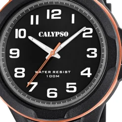 Calypso Herren Jugend Armbanduhr K5781/6 Analog Kunststoff schwarz UK5781/6