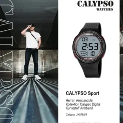 Calypso Herren Jugend Armbanduhr Sport K5785/4 Digital Kunststoff schwarz UK5785/4