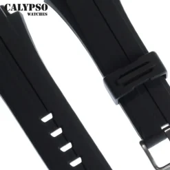 Calypso Herren Uhrenarmband 17mm Kautschuk-Band schwarz für Calypso K5606 UKA5606/S