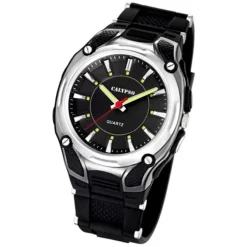 CALYPSO Herren-Armbanduhr Sport analog Quarz-Uhr PU schwarz UK5560/2