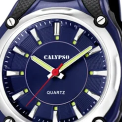 CALYPSO Herren-Armbanduhr Sport analog Quarz-Uhr PU dunkelblau UK5560/3