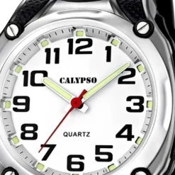 CALYPSO Herren-Armbanduhr Sport analog Quarz-Uhr PU schwarz UK5560/4