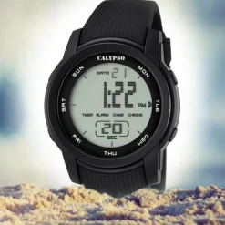 Calypso Herren-Armbanduhr Digital for Man digital Quarz PU schwarz UK5698/6
