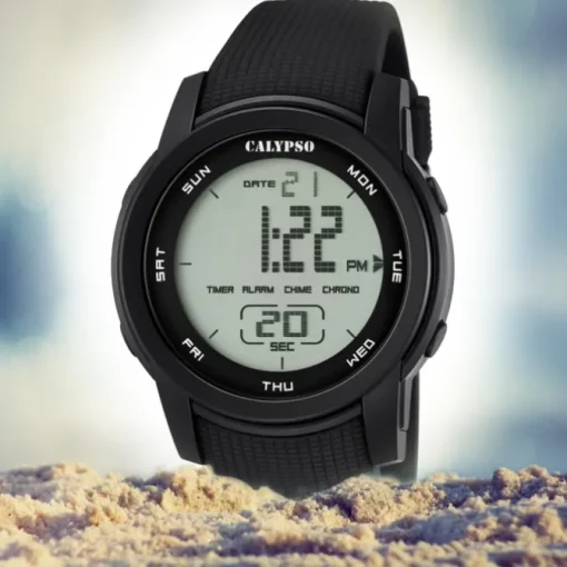 Calypso Herren-Armbanduhr Digital for Man digital Quarz PU schwarz UK5698/6