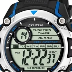 Calypso Herrenfunktionsuhr schwarz-blau Digit. Uhren Kollektion UK5577/2