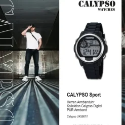 CALYPSO Herren-Uhr - Digital for Man - digital - Quarz - PU - UK5667/1
