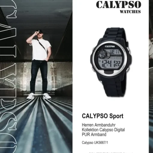 CALYPSO Herren-Uhr - Digital for Man - digital - Quarz - PU - UK5667/1