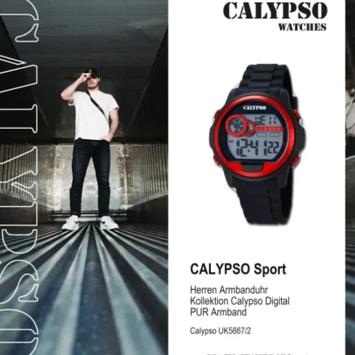 CALYPSO Herren-Uhr - Digital for Man - digital - Quarz - PU - UK5667/2