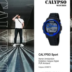 CALYPSO Herren-Uhr - Digital for Man - digital - Quarz - PU - UK5667/3
