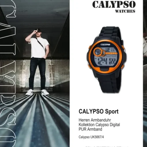 CALYPSO Herren-Uhr - Digital for Man - digital - Quarz - PU - UK5667/4
