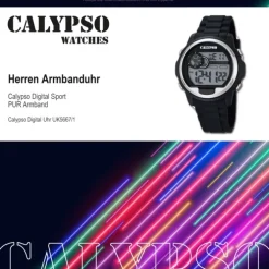 CALYPSO Herren-Uhr - Digital for Man - digital - Quarz - PU - UK5667/1