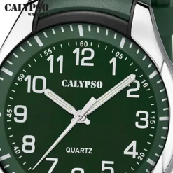 Calypso Herrenuhr Kautschuk dunkelgrün Calypso Analogico Armbanduhr UK5843/3