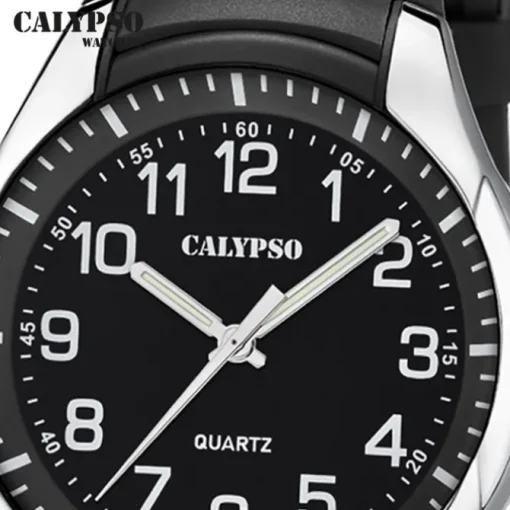 Calypso Herrenuhr Kautschuk schwarz Calypso Analogico Armbanduhr UK5843/4