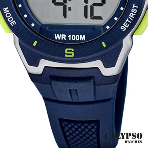 Calypso Herrenuhr Kautschuk dunkelblau Calypso Digital Armbanduhr UK5853/3