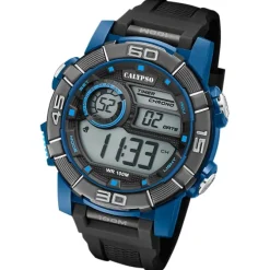 Calypso Herrenuhr Kunststoff schwarz Calypso Digital Armbanduhr UK5818/3