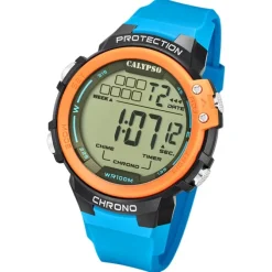 Calypso Herrenuhr Kunststoff blau Calypso Digital Armbanduhr UK5817/2