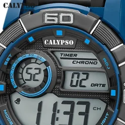 Calypso Herrenuhr Kunststoff schwarz Calypso Digital Armbanduhr UK5818/3