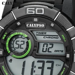Calypso Herrenuhr Kunststoff schwarz Calypso Digital Armbanduhr UK5818/4