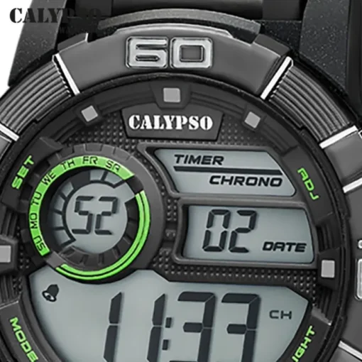 Calypso Herrenuhr Kunststoff schwarz Calypso Digital Armbanduhr UK5818/4