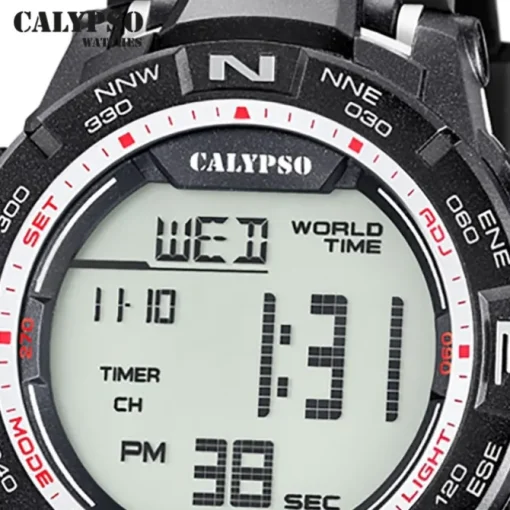 Calypso Herrenuhr Kunststoff schwarz Calypso Digital Armbanduhr UK5816/4